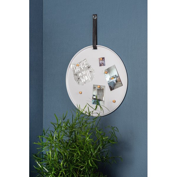 Siva magnetna oglasna deska PT LIVING Perky, ø 50 cm-image-1