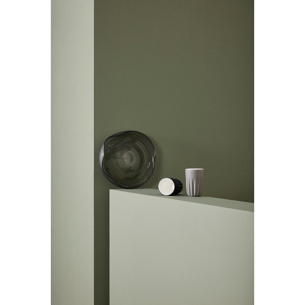 Sive steklene sklede v kompletu 2 ks ø 30 cm Bow – Hübsch-image-1