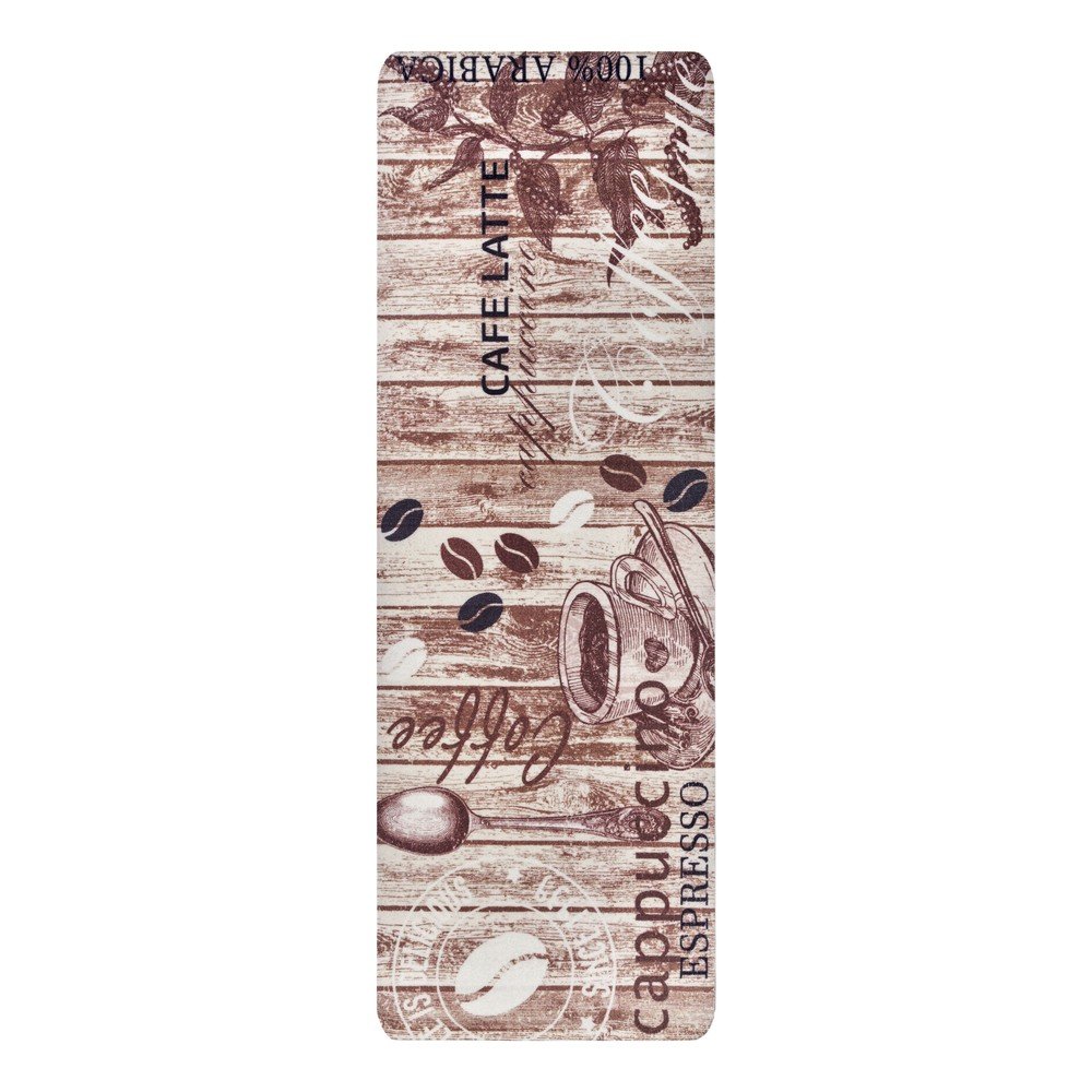 Rjava kuhinjska preproga Hanse Home Delicious Coffee, 67 x 180 cm
