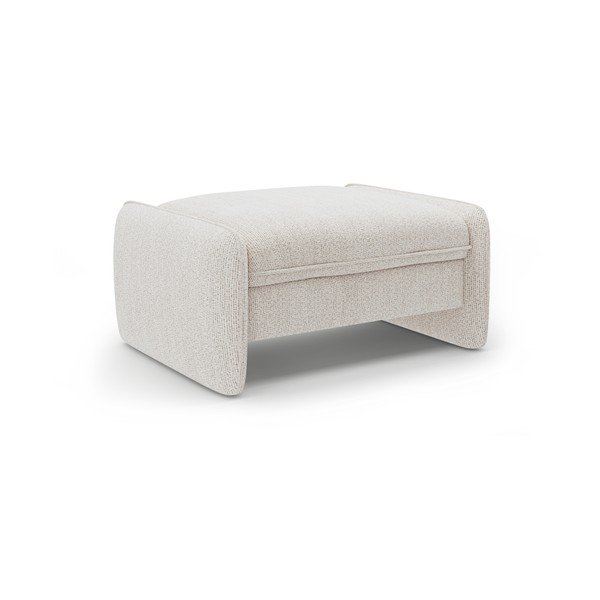 Kremno bel tabure iz šenilje Georgia – Micadoni 