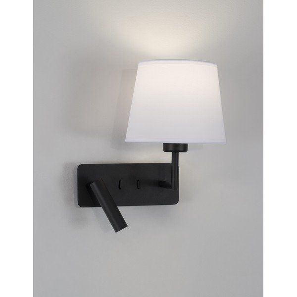 Bela/mat črna aluminijasta stenska svetilka z upogljivo konstrukcijo Savona – Nova Luce-image-4
