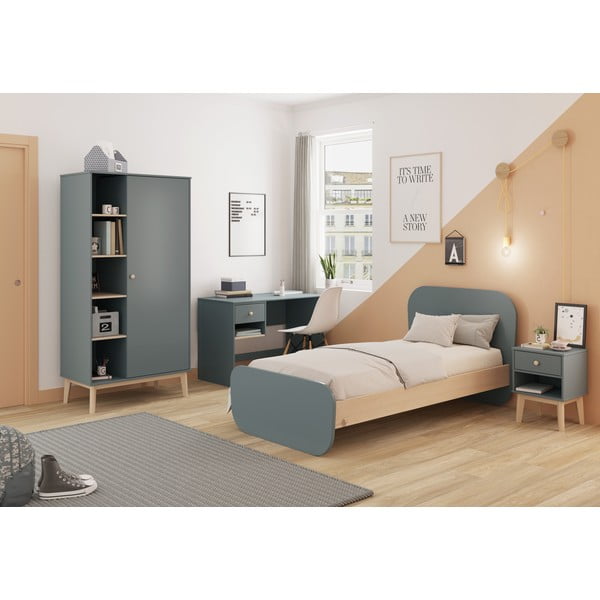 Prašno zelena otroška nočna omarica Esteban – Marckeric-image-1