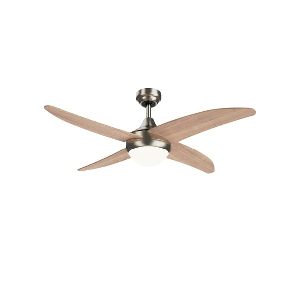 Stropna svetilka s časovnikom in ventilatorjem v svetli naravni barvi ø 13 cm Achilia – SULION