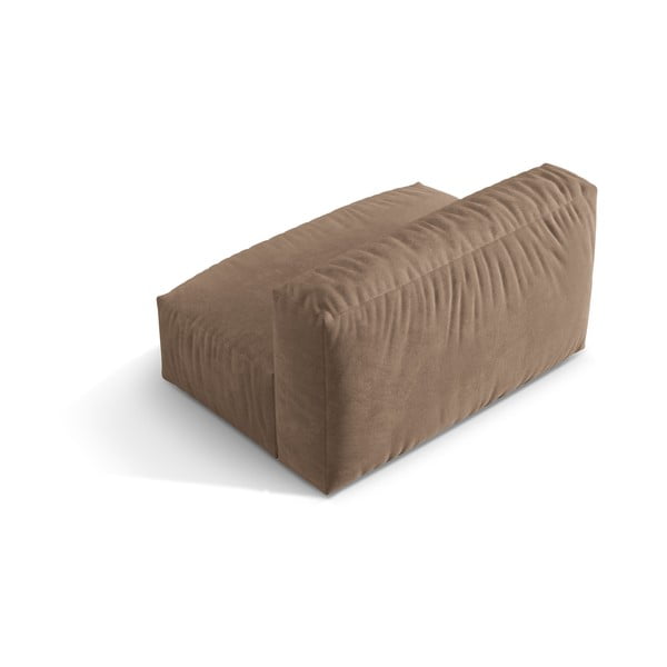 Svetlo rjav žameten modul za sedežno garnituro (sredinski modul) Martina – Micadoni -image-2