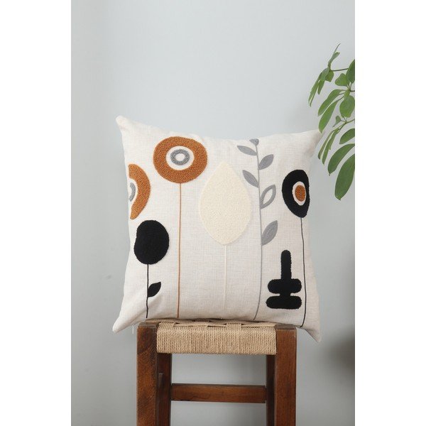 Lanena prevleka za blazino 43x43 cm Sunflower – Mioli Decor-image-1