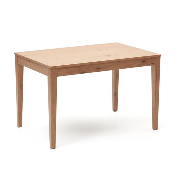 Raztegljiva jedilna miza z dodatno ploščo v hrastovem dekorju 80x120 cm Yain – Kave Home