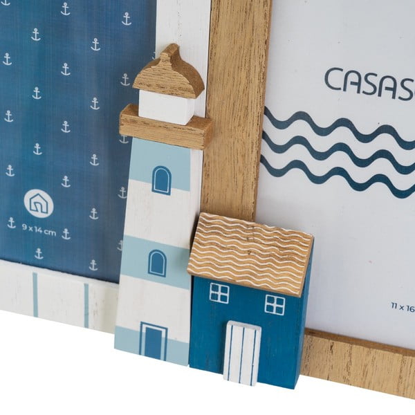 Steklen stenski okvir 43x27 cm Houses – Casa Selección-image-3