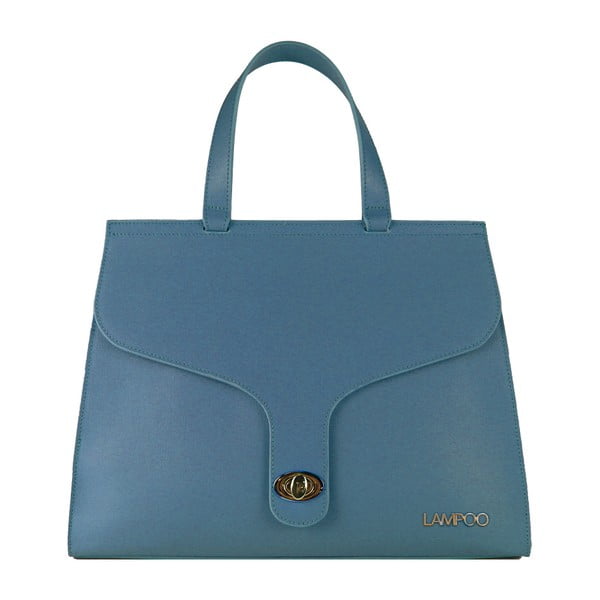 Modra usnjena torbica Lampoo Galo