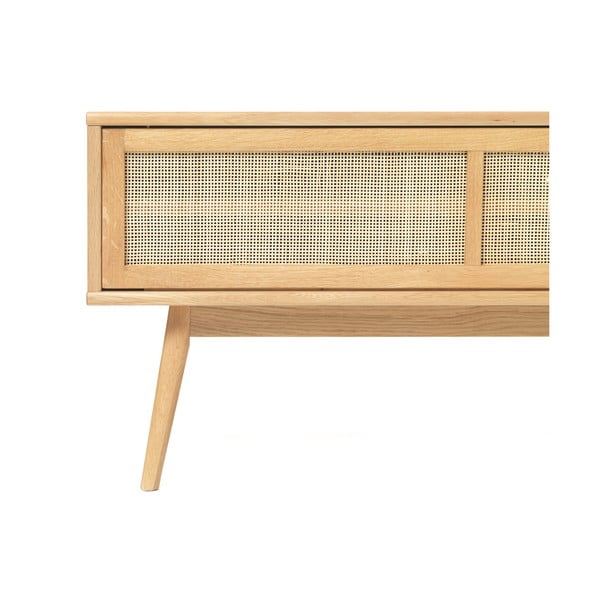 TV omarica v hrastovem dekorju v naravni barvi 150x50 cm Barrali – Unique Furniture-image-4