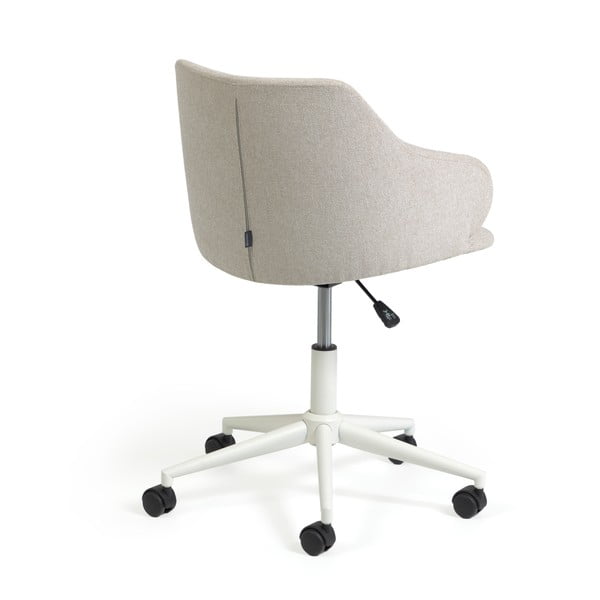 Svetlo sivi pisarniški stoli Kave Home Einara-image-4