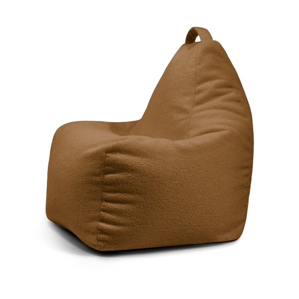 Rjava vreča za sedenje iz tkanine bouclé Play Amuse – SLOWDOWN