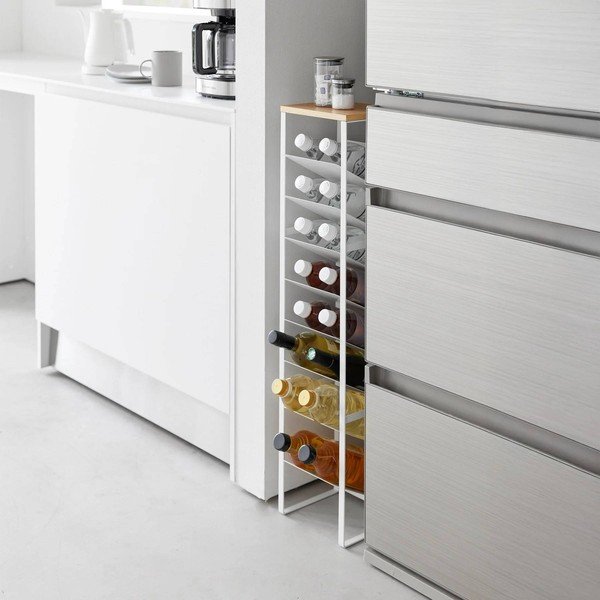 Belo kovinsko držalo za vino za 16 steklenic 20x88,5x19 cm Tower – YAMAZAKI-image-3