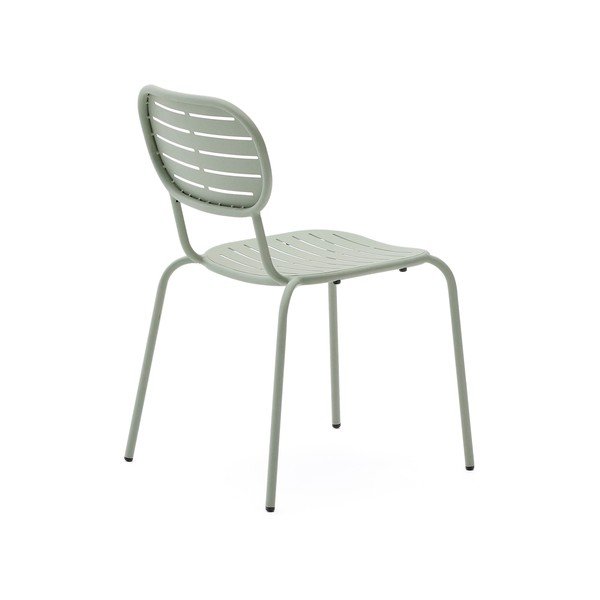 Mentolno zelen kovinski vrtni stol Brai – Kave Home-image-4