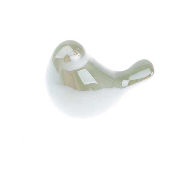 Zelena keramična dekoracija ptička Dakls Velikonočna dekoracija Deco Birdie Levo