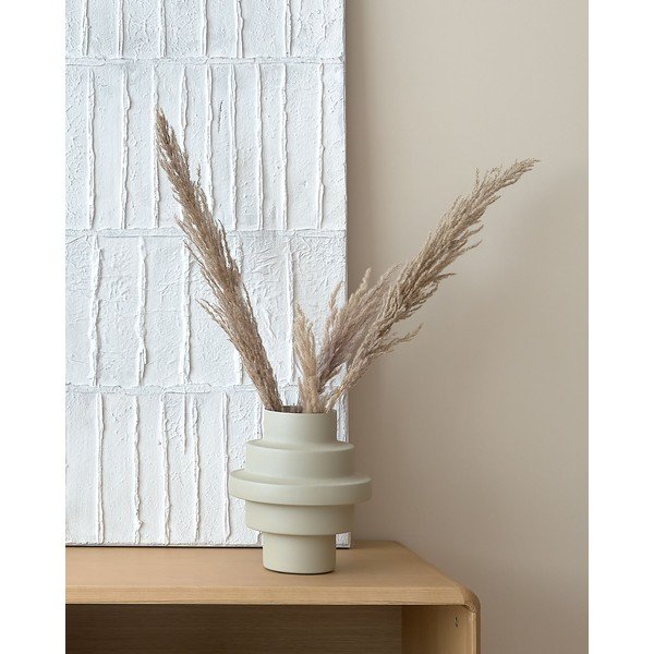 Bež jeklena vaza (višina 23 cm) Velia – Kave Home-image-1