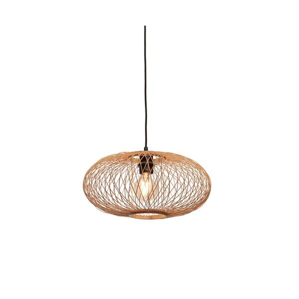 Viseča svetilka v bronasti barvi z bambusovim senčnikom ø 40 cm Cango – Good&Mojo