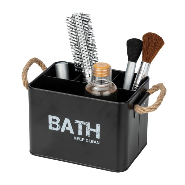 Črn organizator za kopalnico s 4 predali Wenko Gara-image-2