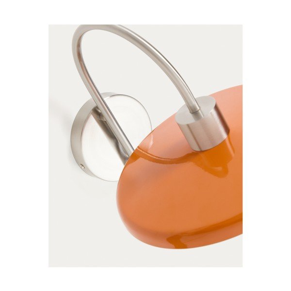Oranžna stenska svetilka ø 27 cm Nuvira – Kave Home-image-3