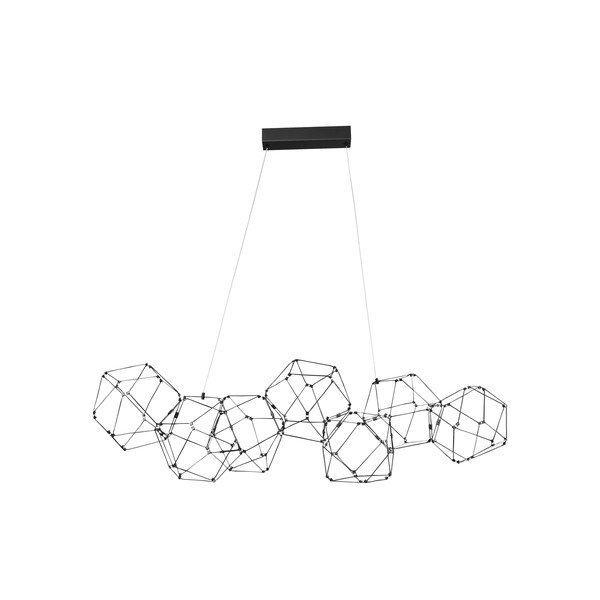 Črna aluminijasta LED viseča svetilka Nebula – Nova Luce