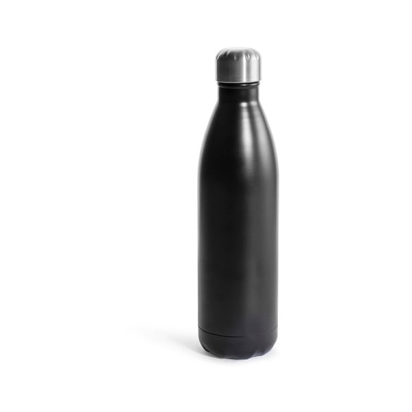 Črna termo steklenica iz nerjavečega jekla Sagaform Hot&Cold, 750 ml