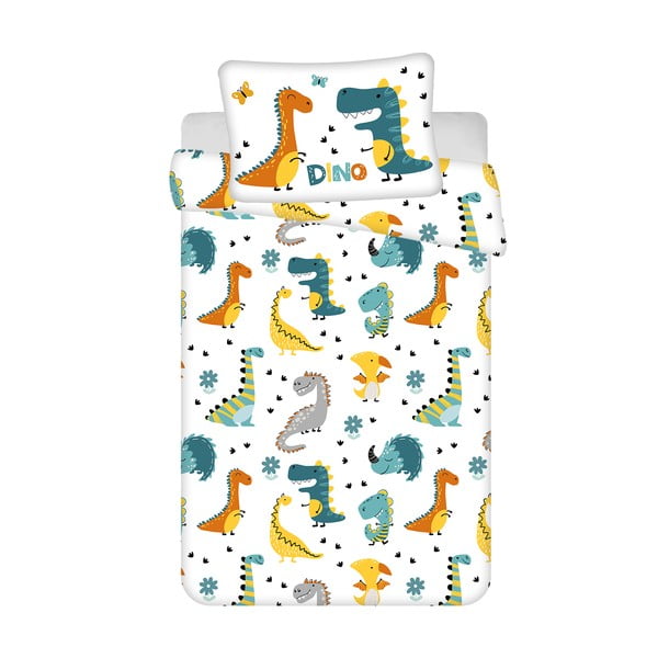 Bombažna otroška posteljnina za otroško posteljico 100x135 cm Dino World – Jerry Fabrics