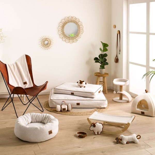 Kremno bela podloga za pse 50x70 cm – Love Story-image-1