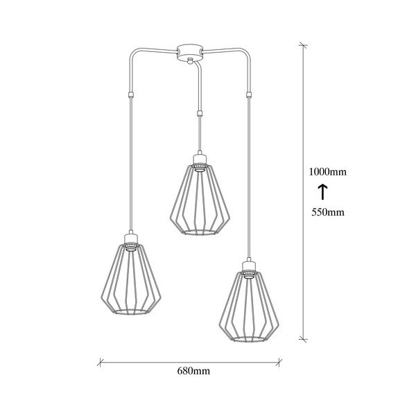 Črna kovinska viseča svetilka Opviq lights Mathaios-image-2