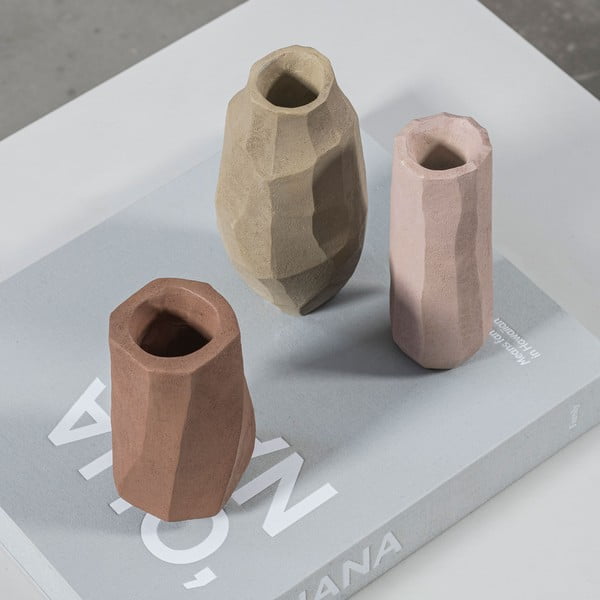 Rožnata vaza iz poliresina (višina 15,5 cm) Nuki – Mette Ditmer Denmark-image-3