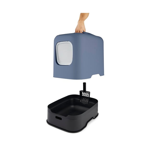 Temno modro mačje stranišče 40x51 cm Biala – Rotho-image-2