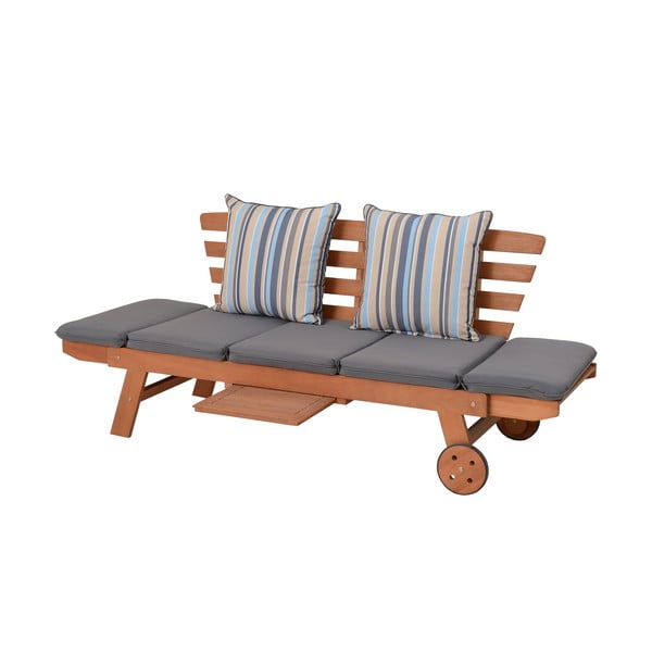 Rjava vrtna klop iz masivnega lesa Rincon – Garden Pleasure-image-4