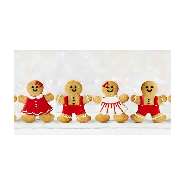 Kuhinjska tekačica Crido Consulting Happy Gingerbreads, dolžina 100 cm