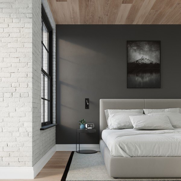 Črna kovinska stenska svetilka Chimery – Sollux-image-4