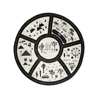 Otroška preproga Black City, ⌀ 140 cm