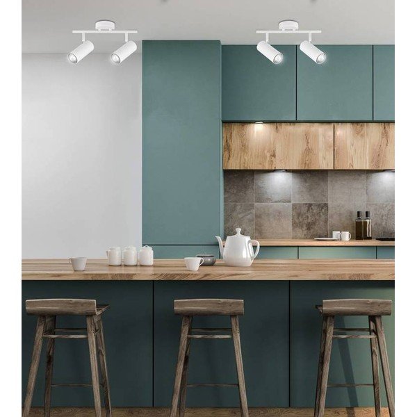 Belo kovinsko točkovno svetilo 9x36 cm Colly – Candellux Lighting-image-1