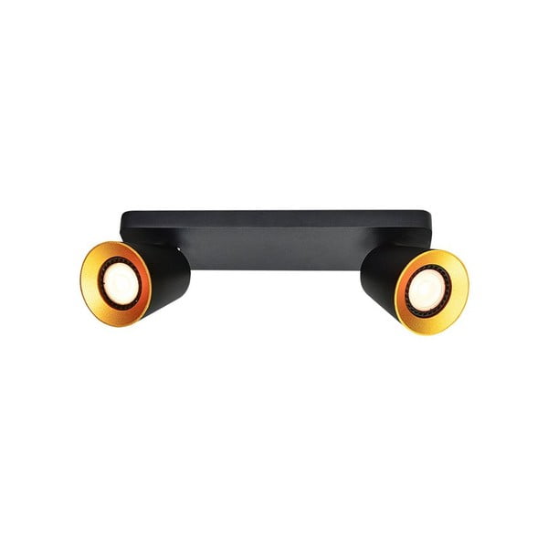 Črna stropna svetilka s kovinskim senčilom 9x31 cm Elli – GTV