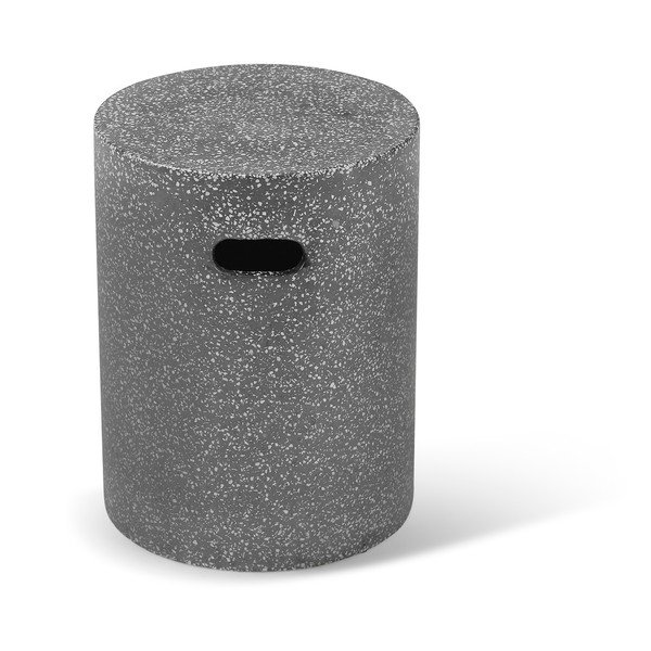 Črna vrtna mizica Bonami Selection Loris, ø 35 cm-image-1