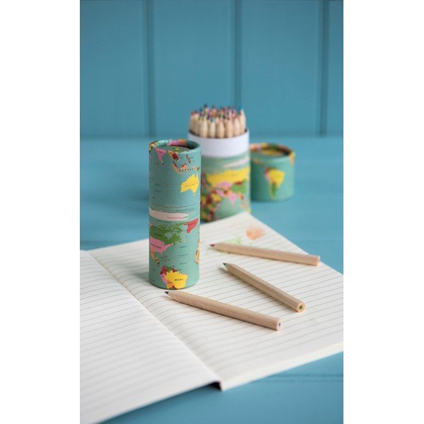 Komplet 12 barvic Rex London World Map-image-1