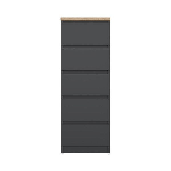 Temno siva komoda 40x111x50 cm Naia – Tvilum-image-2