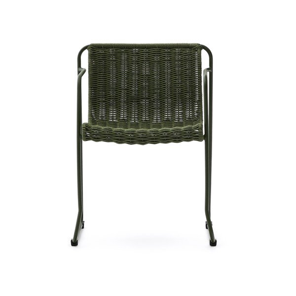 Zelen kovinski vrtni stol Maurina – Kave Home-image-2