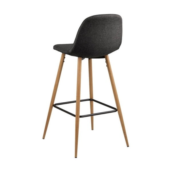 Siv/v naravni barvi barski stol 101 cm Wilma – Actona-image-2