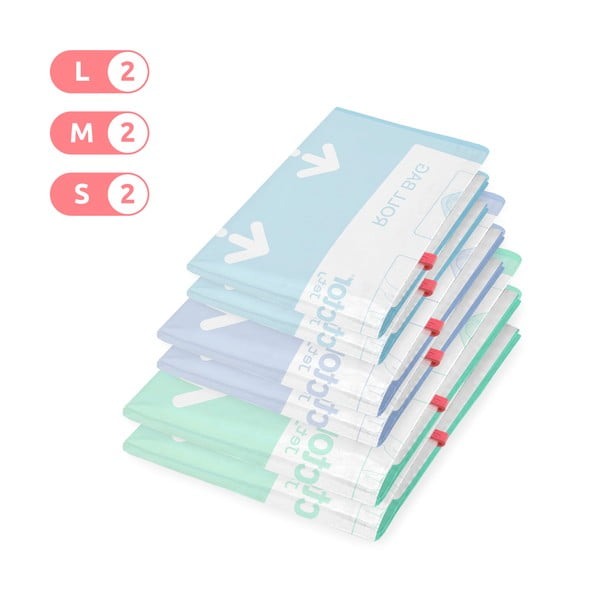 Vakuumske vreče za oblačila v kompletu 6 ks Roll Up S/M/L – Compactor-image-2