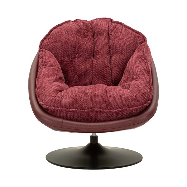 Bordo rdeč vrtljiv fotelj Retro Style – Mauro Ferretti-image-2