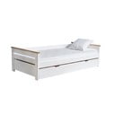 Bela raztegljiva postelja Marckeric Lola, 90 x 190 cm