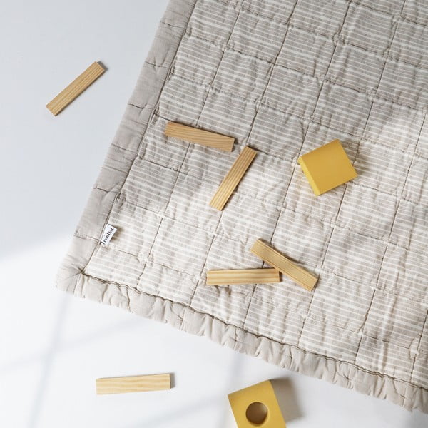 Kremno bela otroška igralna podloga Anna - Nattiot-image-1