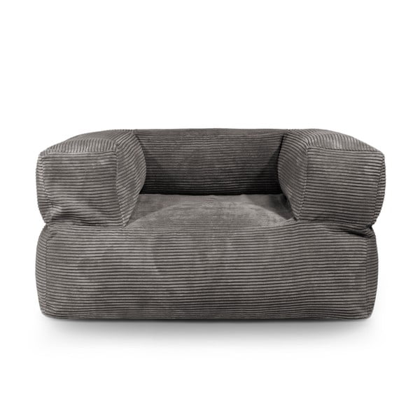 Črna vreča za sedenje iz rebrastega žameta MooG – SLOWDOWN-image-2