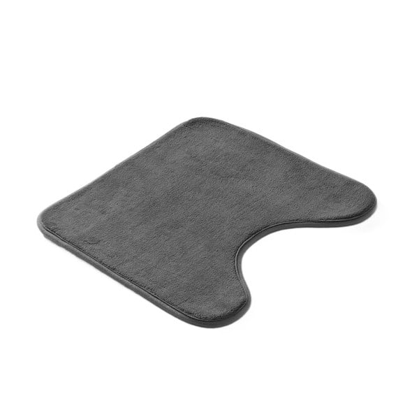 Antracitno siva kopalniška preproga za WC 45x45 cm Vitamine – douceur d'intérieur-image-3