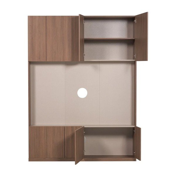 Modularni TV komplet v temni naravni barvi 160x215 cm Build – WOOOD-image-4