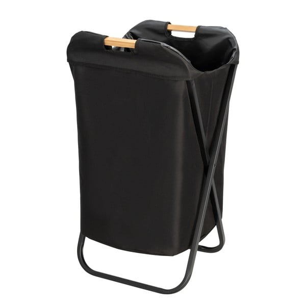 Črna zložljiva košara za perilo Wenko Bin-image-3
