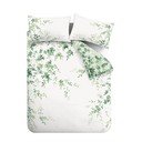 Bela/zelena bombažna podaljšana posteljnina za zakonsko posteljo 230x220 cm Scenic Leaves – RHS