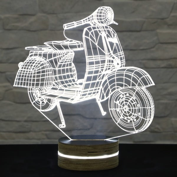 3D namizna svetilka Motorno kolo